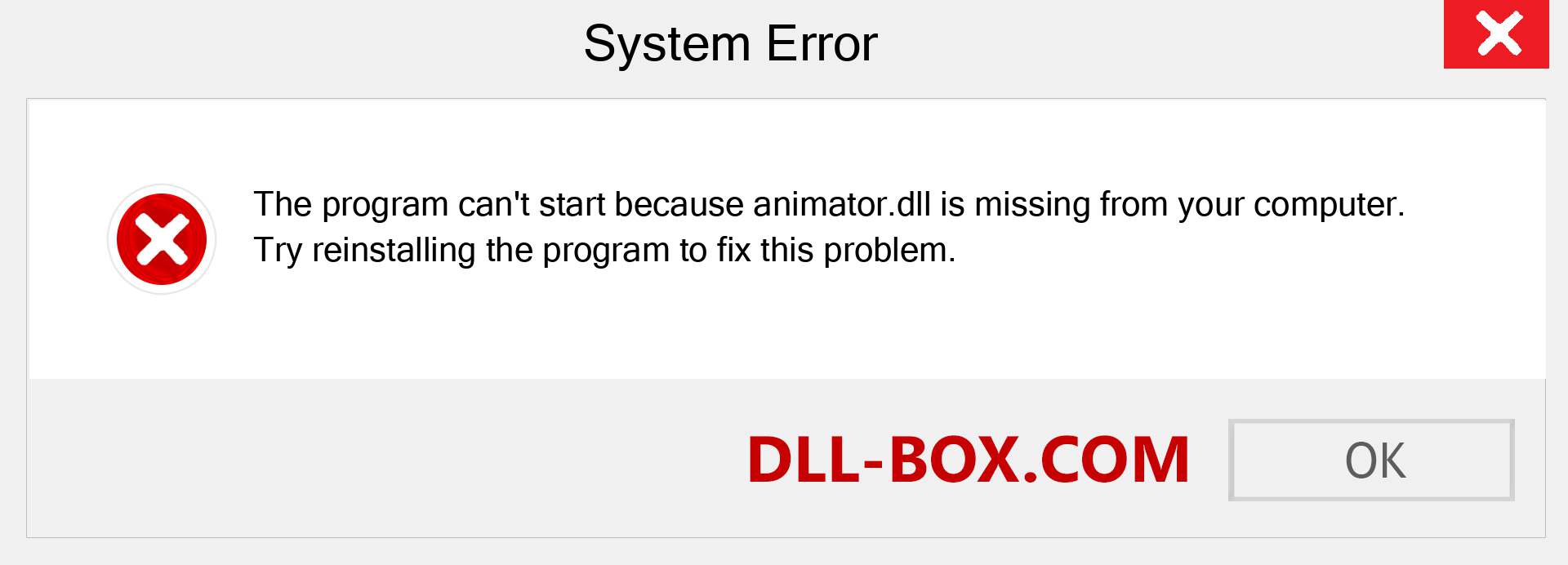  animator.dll file is missing?. Download for Windows 7, 8, 10 - Fix  animator dll Missing Error on Windows, photos, images
